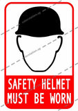 SAFETY HELMET MUST BE WORN