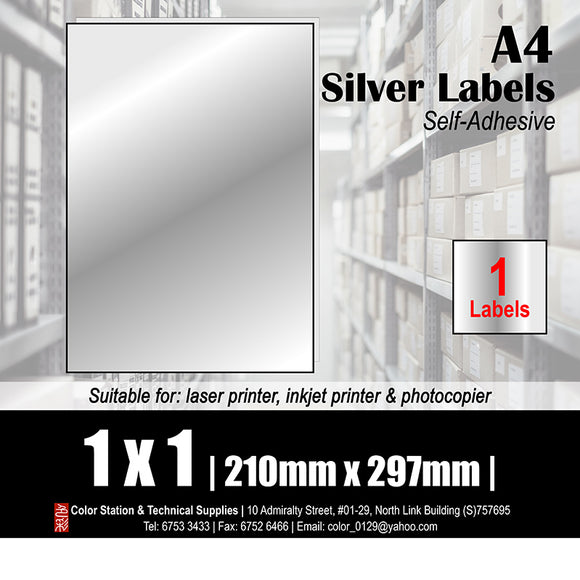 CS A4 Multi-Purpose Silver Label (10's)
