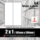 CS A4 Multi-purpose White Labels (100's)