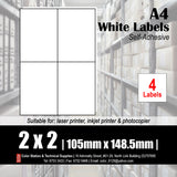 CS A4 Multi-purpose White Labels (100's)