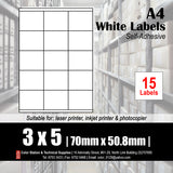 CS A4 Multi-purpose White Labels (100's)