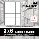 CS A4 Multi-purpose White Labels (25's)