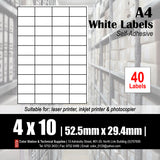 CS A4 Multi-purpose White Labels (100's)