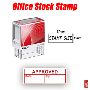 APPROVED Stamp with
''By'' & ''Date''