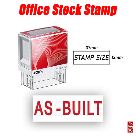 AS-BUILT Stamp