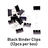 Black Binder Clips