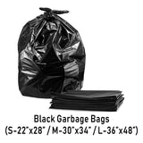Black Garbage Bag 30" x 34" (M)