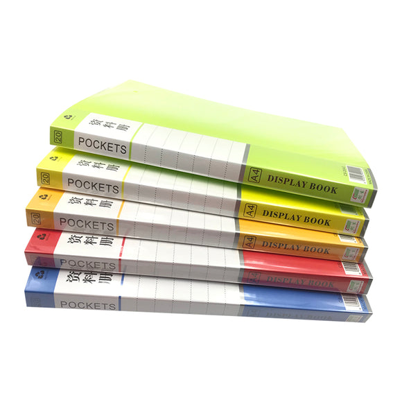 A4 Clear Pocket Holder (20 Pockets)