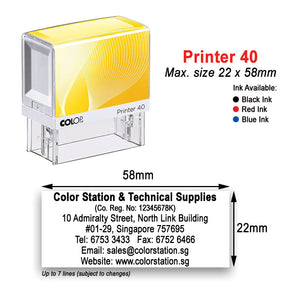 Self-Inking Company Stamp Chop