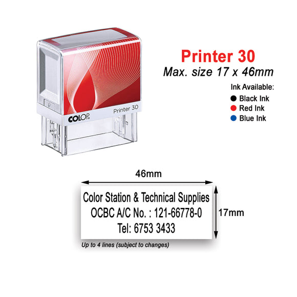 COLOP Printer 30 Company Stamp Chop