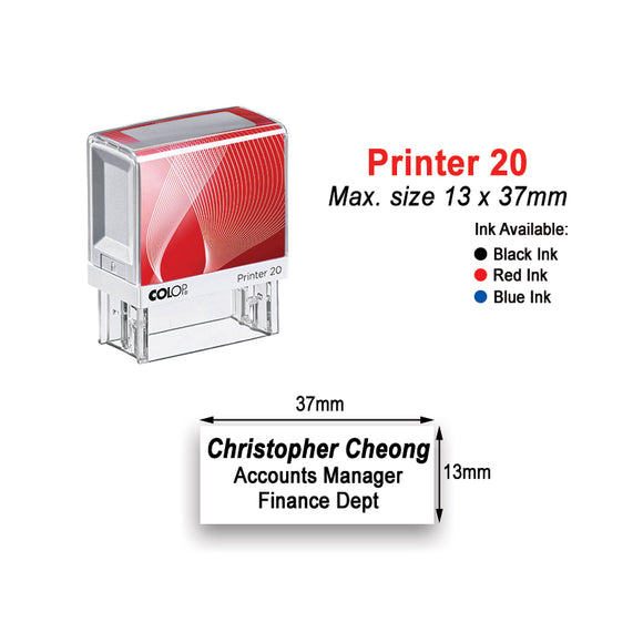 COLOP Printer 20 Name Stamp Chop
