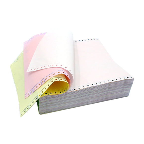 Computer Form Paper (9.5 x 11 inch) 3-Colour Ply (White/Pink/Yellow)