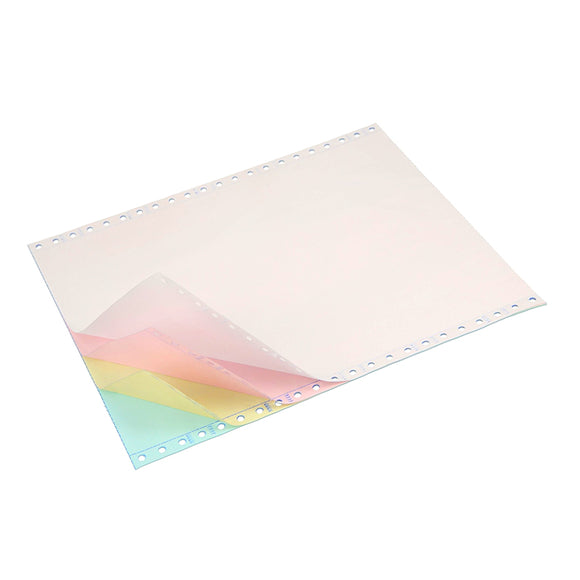 Computer Paper 4 Ply Computer Form Paper (9.5 x 11 inch) 4-Colour Ply (White/Pink/Yellow ...