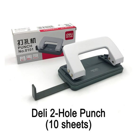 Deli 2-Hole Punch 0101 (Small) (10 Sheets)