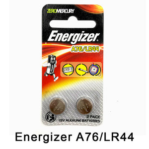 Energizer A76/LR44 Alkaline Battery (Pack of 2)