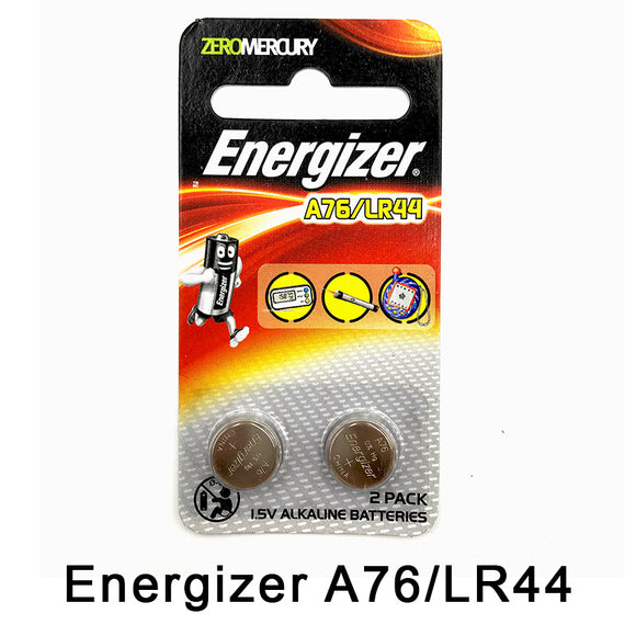 Energizer A76/LR44 Alkaline Battery (Pack of 2)