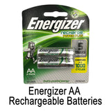 Energizer Rechargeable AA / AAA NiMH Battery (Pack of 2)