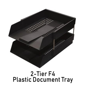 F4 Plastic Document Tray (2-Tier)