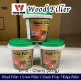 cherry colour wood filler that fills cracks, grains or edges