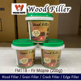 firmaple colour wood filler that fills cracks, grains or edges