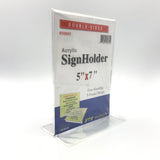 Acrylic Card Stand 5" x 7" #50805 (T-Frame)