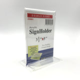 Acrylic Card Stand 3.5" x 5" #50801 (T-Frame)