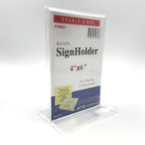 Acrylic Card Stand 4" x 6" #50803 (T-Frame)