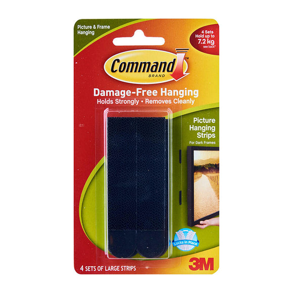 Command Damage-Free Hanging Large Picture Hanging Strips (Holds 7.2kg)