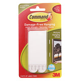Command Damage-Free Hanging Large Picture Hanging Strips (Holds 7.2kg)