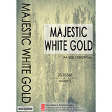 250gsm Fancy Paper - Majestic White Gold (10's)