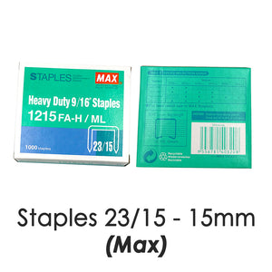 Max Heavy Duty Staples 23/10 (9/16" - 15mm)