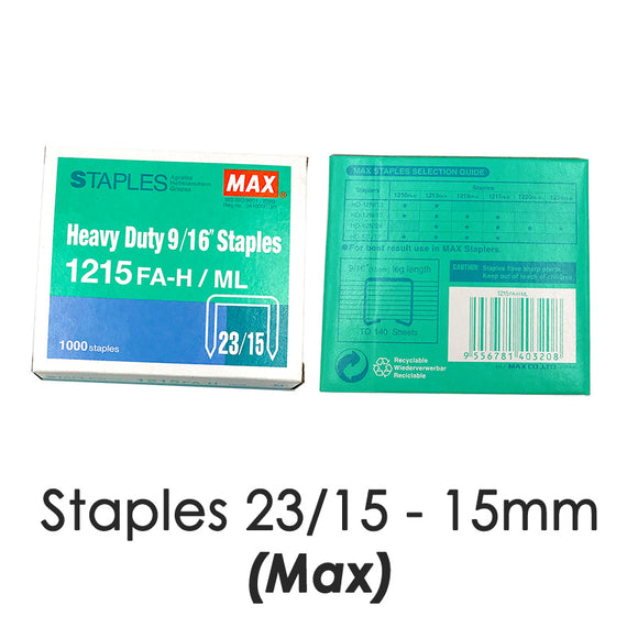 Max Heavy Duty Staples 23/10 (9/16