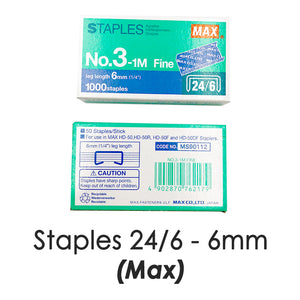 Max Staples No. 3-1M (24/6)