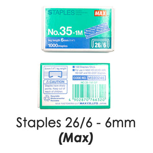 Max Staples No. 35-1M (26/6)