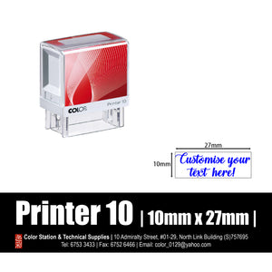 Custom-Made Self-Inking Printer 10 (9 x 26mm)