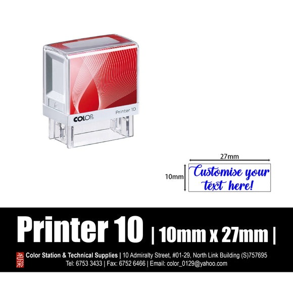 Custom-Made Self-Inking Printer 10 (9 x 26mm)