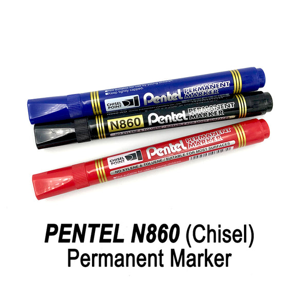 Pentel N860 Permanent Marker (Chisel Point)