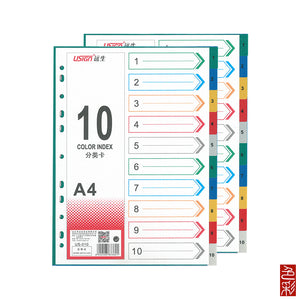 A4 PVC 10 Index Divider
