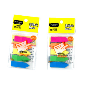 PVC Neon Arrow Post-It Pad (5 Colours)
