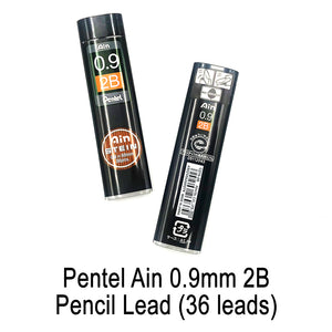 Pentel Ain 0.9mm 2B Pencil Lead (36 leads)