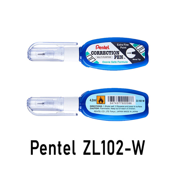 Pentel ZL102-W Extra Fine Point Correction Pen