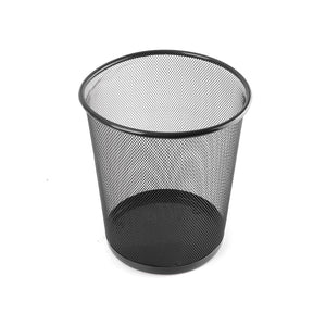 Round Black Mesh Trash / Rubbish / Dust Bin (For Office)