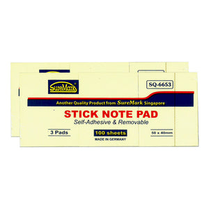 Suremark Stick Note Pad (50x40mm) SQ-6653