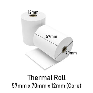 Thermal Paper Roll (57x70x12mm)