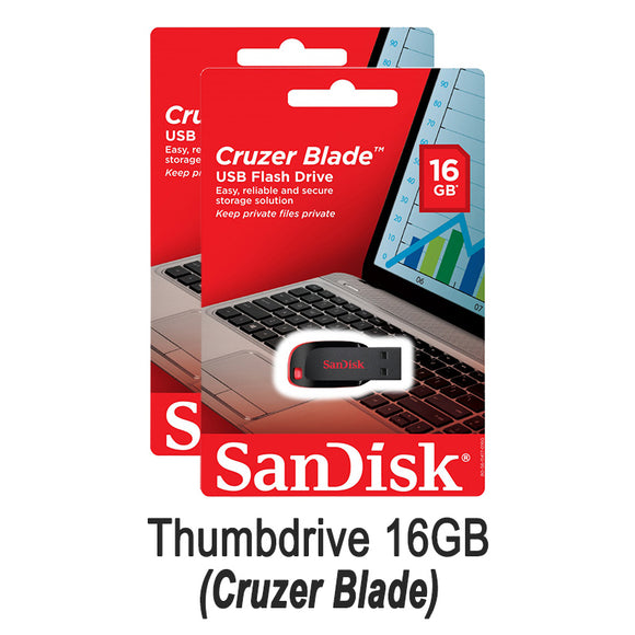 Sandisk Cruzer Blade USB Flash Drive 16GB