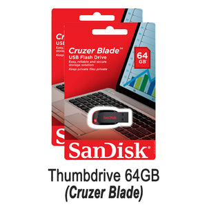 Sandisk Cruzer Blade USB Flash Drive 64GB