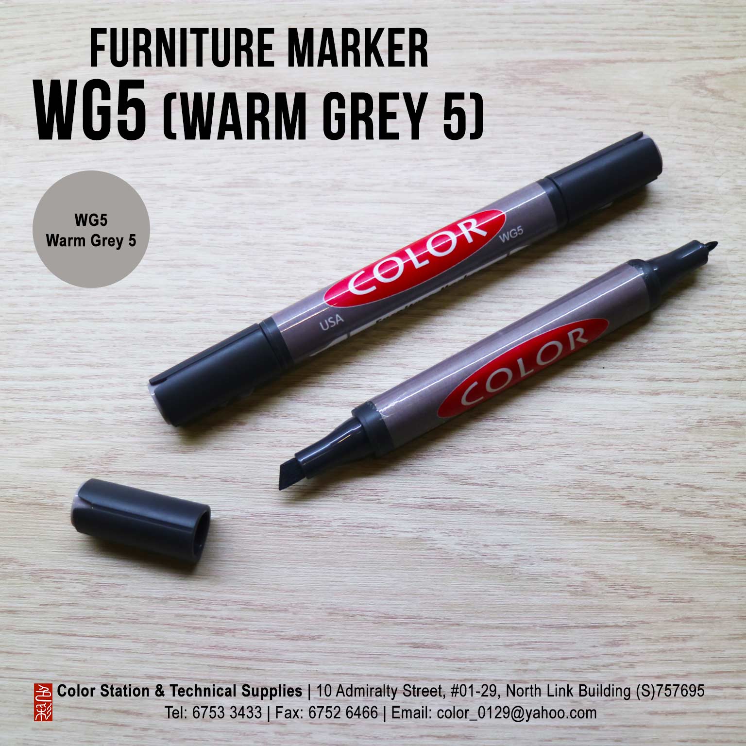 Color Twin-Head Furniture Marker (Grey Series) – Color Station Website