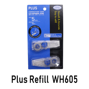 Plus WH-605/6R-2P Correction Tape Refill (Twin Pack)