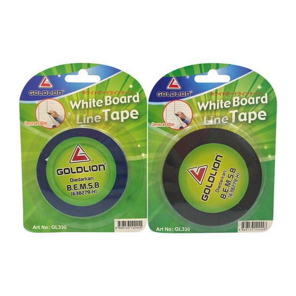 GoldLion Whiteboard Line Tape GL330 (5 Colors)