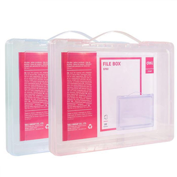 Deli Document Box File with Handle A4 35mm E5702